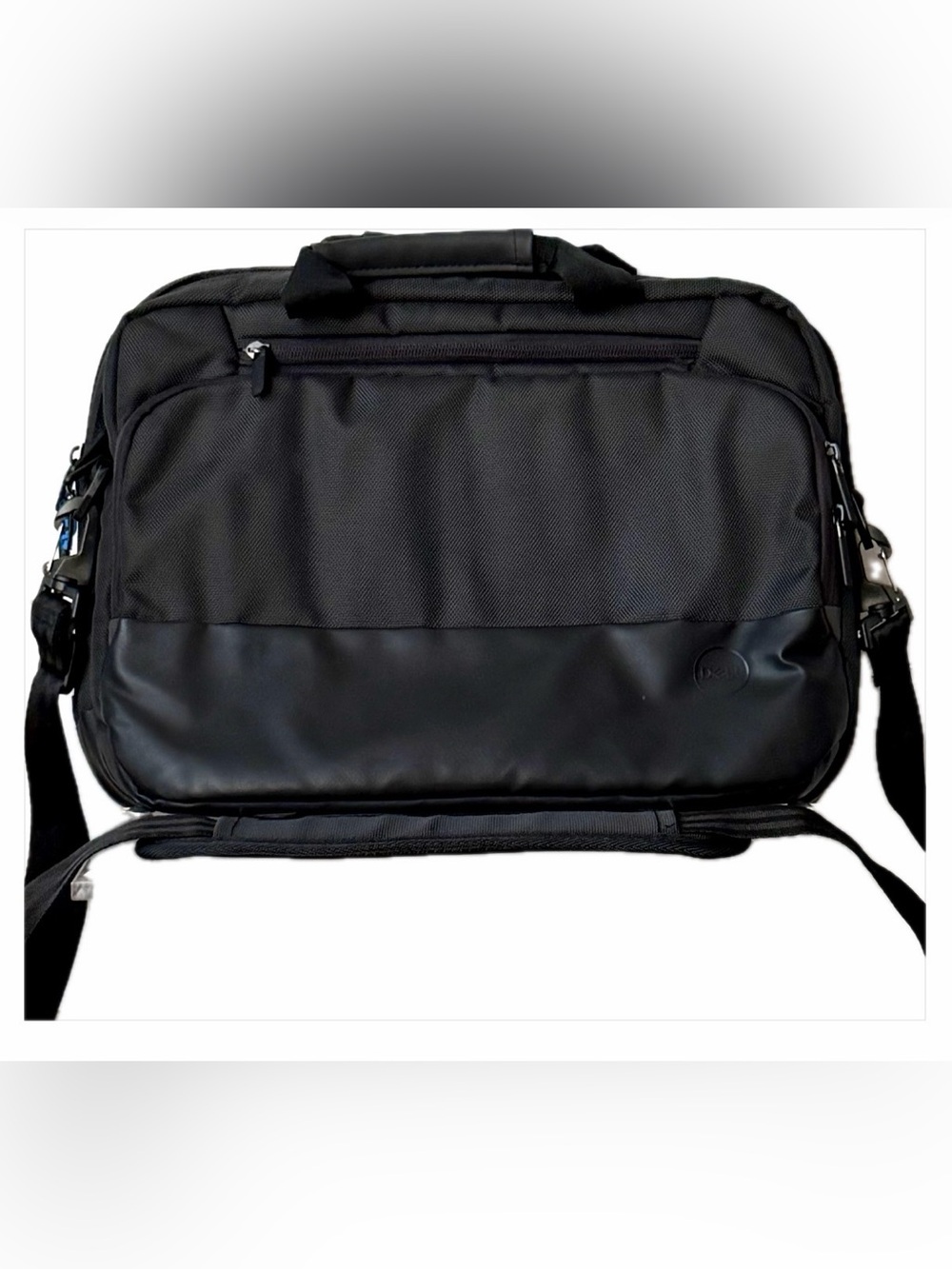 Dell Black Men's Laptop Briefcase Bag with Padded Handle